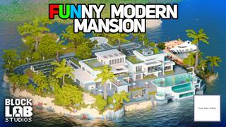 Thumbnail of the Minecraft Bedrock Marketplace product Funny Modern Mansion created by BLOCKLAB Studios.
