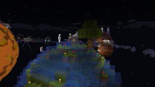 Screenshot of the Minecraft Bedrock Marketplace product Galaxy created by BLOCKLAB Studios.