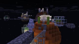 Screenshot of the Minecraft Bedrock Marketplace product Galaxy created by BLOCKLAB Studios.