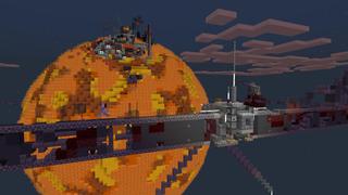 Screenshot of the Minecraft Bedrock Marketplace product Galaxy created by BLOCKLAB Studios.