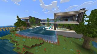 Screenshot of the Minecraft Bedrock Marketplace product Gamer Mansion created by BLOCKLAB Studios.