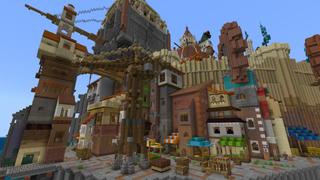 Screenshot of the Minecraft Bedrock Marketplace product Gear City created by BLOCKLAB Studios.