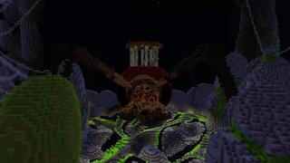 Screenshot of the Minecraft Bedrock Marketplace product Giant Spider Survival created by BLOCKLAB Studios.