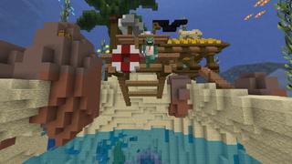 Screenshot of the Minecraft Bedrock Marketplace product Giant Turtles created by BLOCKLAB Studios.