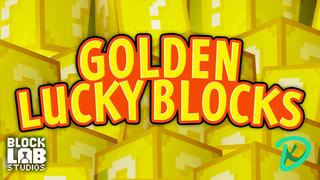 Thumbnail of the Minecraft Bedrock Marketplace product Golden Lucky Blocks created by BLOCKLAB Studios.