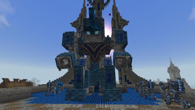 Screenshot of the Minecraft Bedrock Marketplace product Golem Guard created by BLOCKLAB Studios.