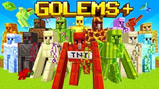 Thumbnail of the Minecraft Bedrock Marketplace product Golems+ created by BLOCKLAB Studios.