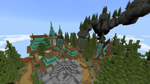 Screenshot of the Minecraft Bedrock Marketplace product Golem's Village created by BLOCKLAB Studios.