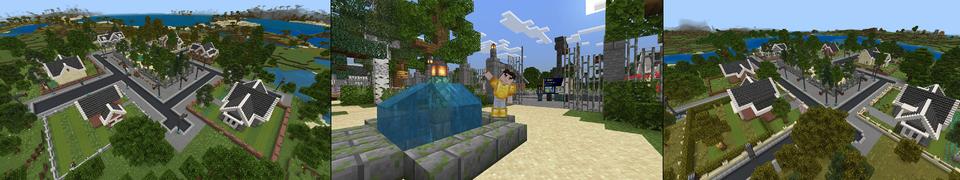 Panorama of the Minecraft Bedrock Marketplace product Green Light Red Light Survival created by BLOCKLAB Studios.