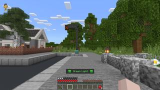 Screenshot of the Minecraft Bedrock Marketplace product Green Light Red Light Survival created by BLOCKLAB Studios.