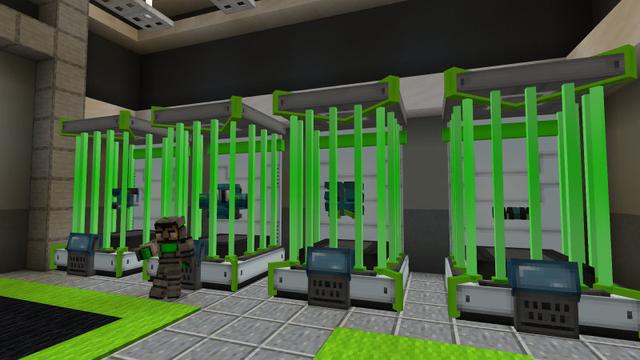 Screenshot of the Minecraft Bedrock Marketplace product Hacker Base created by BLOCKLAB Studios.