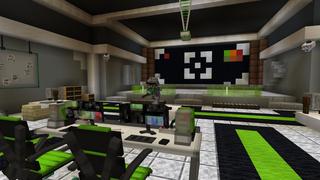 Screenshot of the Minecraft Bedrock Marketplace product Hacker Base created by BLOCKLAB Studios.