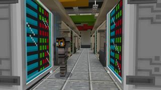 Screenshot of the Minecraft Bedrock Marketplace product Hacker Base created by BLOCKLAB Studios.