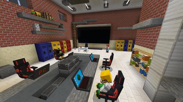 Screenshot of the Minecraft Bedrock Marketplace product Hacker School - Roleplay created by BLOCKLAB Studios.
