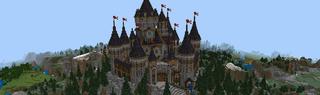Panorama of the Minecraft Bedrock Marketplace product Hard Survival - Dungeons created by BLOCKLAB Studios.