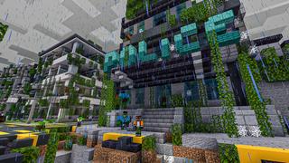 Screenshot of the Minecraft Bedrock Marketplace product Hard Survival - Zombies created by BLOCKLAB Studios.