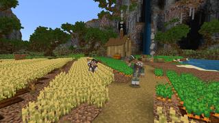 Screenshot of the Minecraft Bedrock Marketplace product Hidden Falls created by BLOCKLAB Studios.