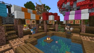 Screenshot of the Minecraft Bedrock Marketplace product Hidden Falls created by BLOCKLAB Studios.