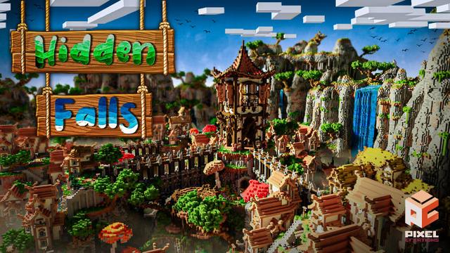 Thumbnail of the Minecraft Bedrock Marketplace product Hidden Falls created by BLOCKLAB Studios.