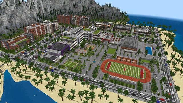 Screenshot of the Minecraft Bedrock Marketplace product High School Life Roleplay created by BLOCKLAB Studios.