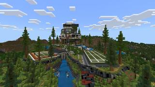 Screenshot of the Minecraft Bedrock Marketplace product Hill Mansion created by BLOCKLAB Studios.