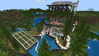 Screenshot of the Minecraft Bedrock Marketplace product Hill Mansion created by BLOCKLAB Studios.