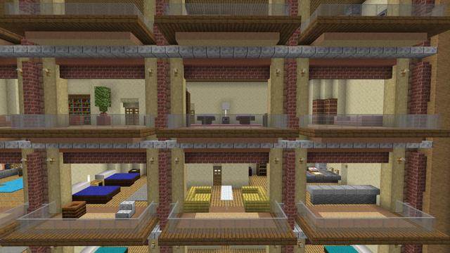 Screenshot of the Minecraft Bedrock Marketplace product Holiday Resort created by BLOCKLAB Studios.