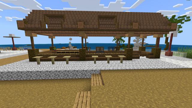 Screenshot of the Minecraft Bedrock Marketplace product Holiday Resort created by BLOCKLAB Studios.