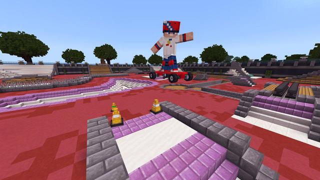 Screenshot of the Minecraft Bedrock Marketplace product Hoverboards created by BLOCKLAB Studios.