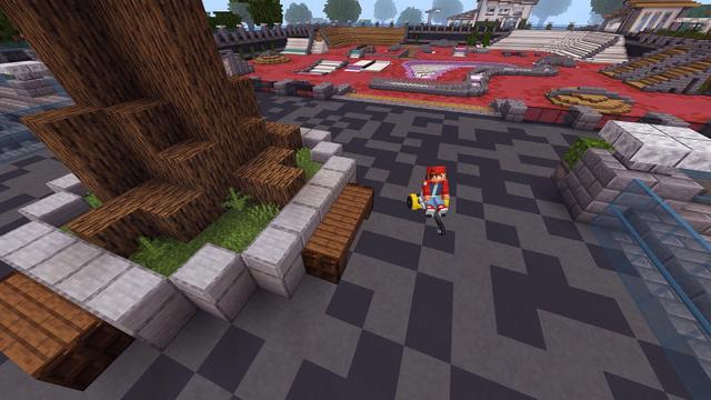 Screenshot of the Minecraft Bedrock Marketplace product Hoverboards created by BLOCKLAB Studios.