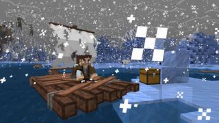 Screenshot of the Minecraft Bedrock Marketplace product Ice Raft Survival created by BLOCKLAB Studios.