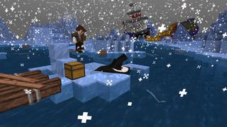 Screenshot of the Minecraft Bedrock Marketplace product Ice Raft Survival created by BLOCKLAB Studios.