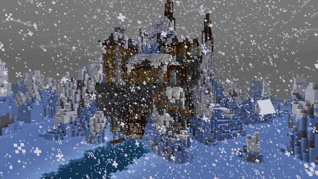Screenshot of the Minecraft Bedrock Marketplace product Ice Raft Survival created by BLOCKLAB Studios.