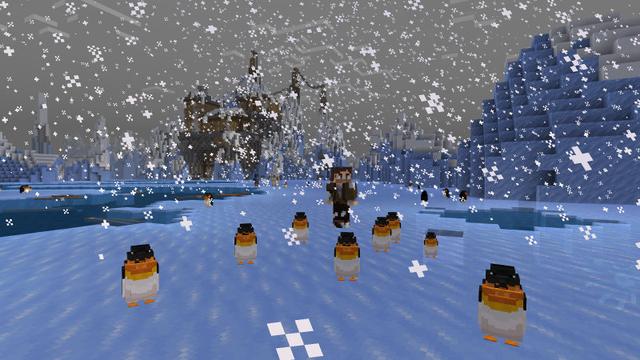 Screenshot of the Minecraft Bedrock Marketplace product Ice Raft Survival created by BLOCKLAB Studios.