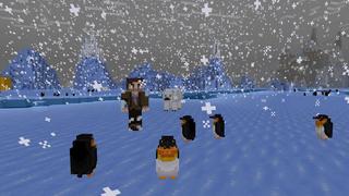 Screenshot of the Minecraft Bedrock Marketplace product Ice Raft Survival created by BLOCKLAB Studios.