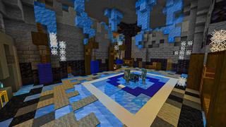 Screenshot of the Minecraft Bedrock Marketplace product Ice Secret Base created by BLOCKLAB Studios.