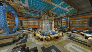 Screenshot of the Minecraft Bedrock Marketplace product Ice Secret Base created by BLOCKLAB Studios.