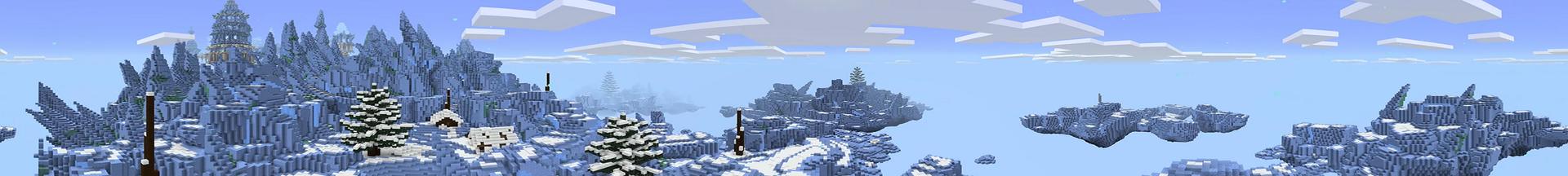 Panorama of the Minecraft Bedrock Marketplace product Ice World created by BLOCKLAB Studios.
