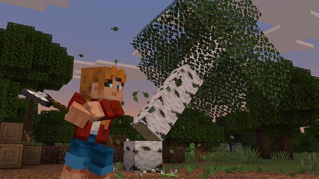 Screenshot of the Minecraft Bedrock Marketplace product Item Physics & More Add-On created by BLOCKLAB Studios.