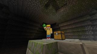 Screenshot of the Minecraft Bedrock Marketplace product Jungle Lucky Blocks created by BLOCKLAB Studios.