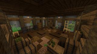 Screenshot of the Minecraft Bedrock Marketplace product Jungle Town created by BLOCKLAB Studios.