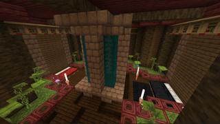 Screenshot of the Minecraft Bedrock Marketplace product Jungle Town created by BLOCKLAB Studios.