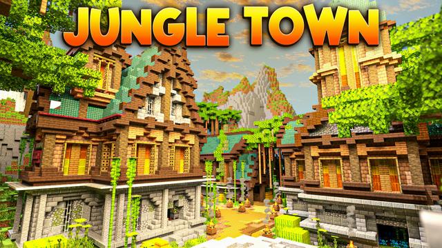 Thumbnail of the Minecraft Bedrock Marketplace product Jungle Town created by BLOCKLAB Studios.