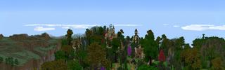 Panorama of the Minecraft Bedrock Marketplace product Kingdom Fall created by BLOCKLAB Studios.