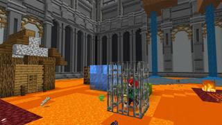 Screenshot of the Minecraft Bedrock Marketplace product Lucky Block Arena created by BLOCKLAB Studios.