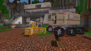 Screenshot of the Minecraft Bedrock Marketplace product Lucky Block Expansion created by BLOCKLAB Studios.