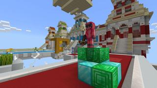 Screenshot of the Minecraft Bedrock Marketplace product Lucky Block Race created by BLOCKLAB Studios.