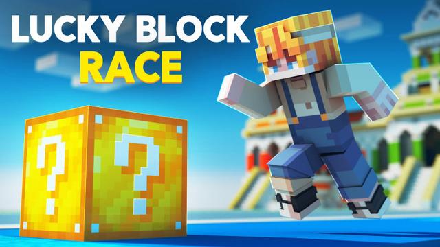 Thumbnail of the Minecraft Bedrock Marketplace product Lucky Block Race created by BLOCKLAB Studios.