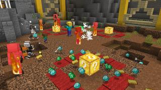 Screenshot of the Minecraft Bedrock Marketplace product Lucky Block created by BLOCKLAB Studios.