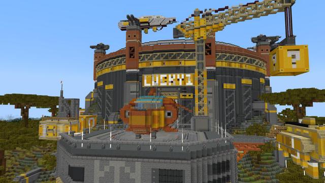 Screenshot of the Minecraft Bedrock Marketplace product Lucky Block created by BLOCKLAB Studios.